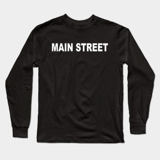 Main Street White Long Sleeve T-Shirt